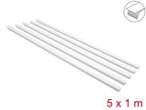 DeLOCK 22068 kabelorganisator Universel Kabelkanal Hvid 5 stk