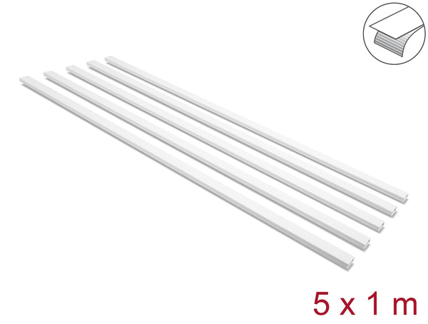 DeLOCK 22068 kabelorganisator Universel Kabelkanal Hvid 5 stk