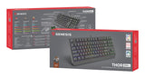 GENESIS Thor 230 TKL Outemu Brown tastatur Spil USB QWERTY US engelsk Sort