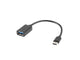 Lanberg AD-OTG-UC-01 USB-kabel USB 2.0 0,15 m USB A USB C 0,48 Gbit/sek. Sort