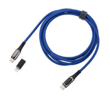 TROIKA CBL20/DB USB-kabel 2 m USB C USB C/Lightning 100 W Blå