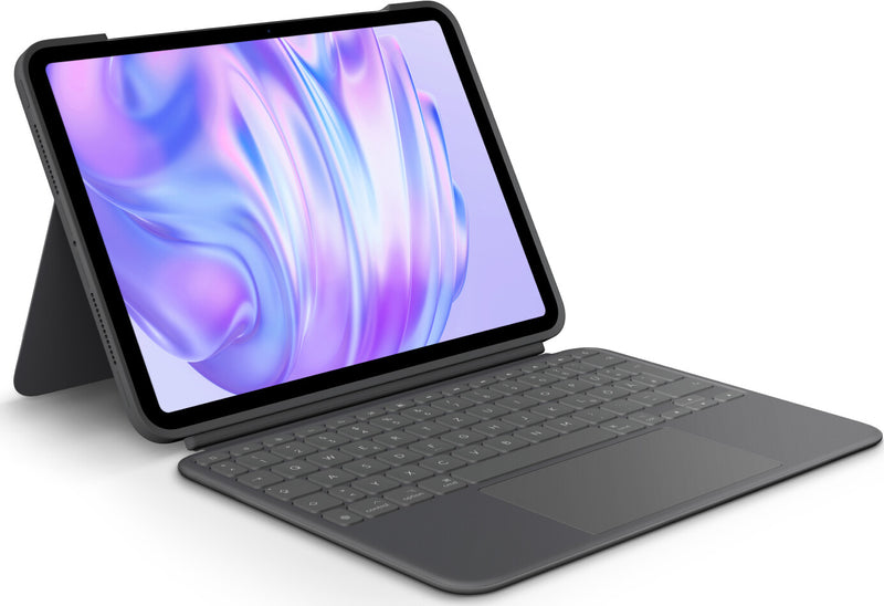 Logitech Combo Touch QWERTZ Tysk Smart Connector Grafit