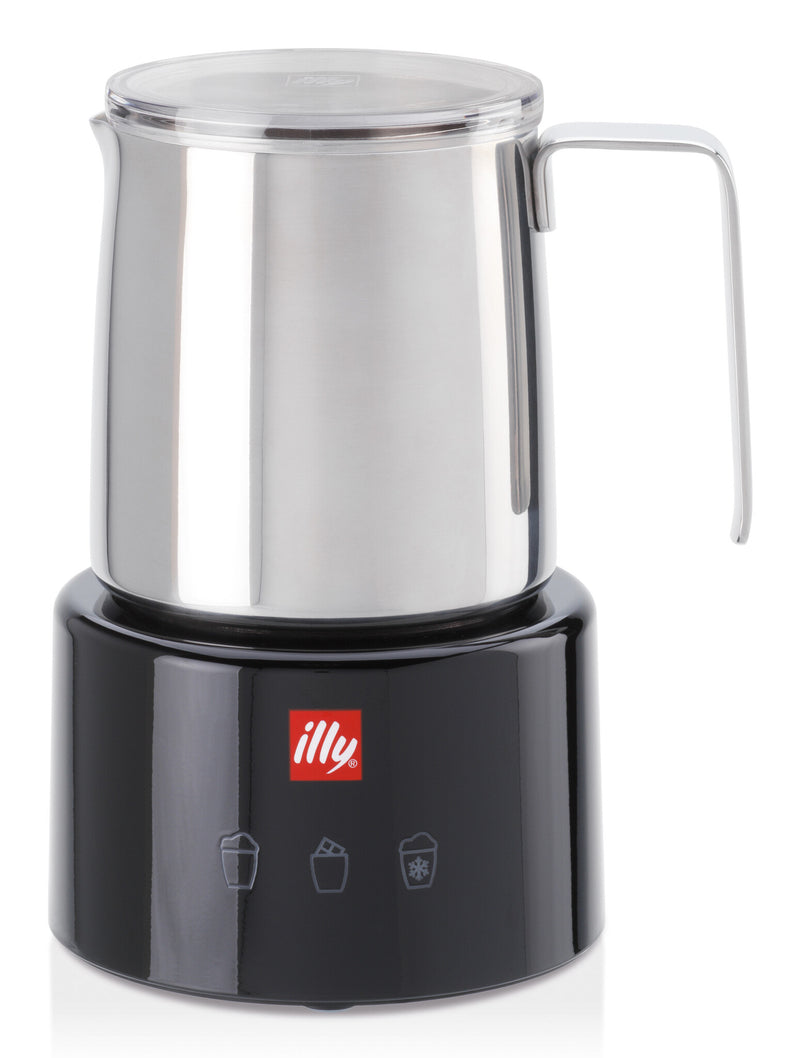 Illy 23760 Mælkeskummer og varmeapparat Sort, Rustfrit stål