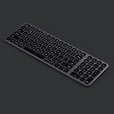 Satechi ST-ACBKM-DE tastatur Hjem Bluetooth QWERTZ Tysk Sort, Grå