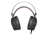 GENESIS Neon 360 Headset Ledningsført Spil Sort, Rød
