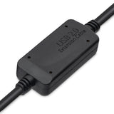 StarTech.com 15m USB 2.0, M/M USB-kabel USB A USB B 0,48 Gbit/sek. Aluminium, Sort
