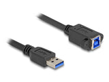 DeLOCK 80485 USB-kabel USB 3.2 Gen 1 (3.1 Gen 1) 1 m USB A USB B 5 Gbit/sek. Sort