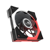 ASUS ROG Eurux GR120 ARGB Reverse Fan - Triple Pack Computerkabinet Ventilator 12 cm Sort, Hvid 3 stk