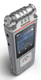Philips DVT4115 Digital Voice Tracer Flashkort Krom, Sølv