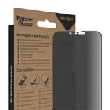 PanzerGlass ® Privacy Skærmbeskyttelse iPhone 14 Plus | 13 Pro Max | Ultra-Wide Fit