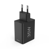 Hama 00201990 oplader til mobil enhed Headset, Strømbank, Smartphone, Tablet Sort Vekselstrøm Hurtig opladning Indendørs