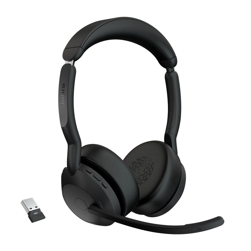Jabra Evolve2 55 Headset Trådløs Kontor/Callcenter USB Type-C Bluetooth Opladningsstativ