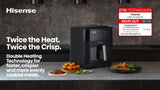 Hisense HAF2100DCD Enkelt 7,7 L 2100 W Varmluftsteger Sort