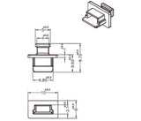 DeLOCK 64011 dækning af sokkel USB Mini-B Sort 10 stk