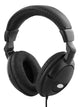 Deltaco Stereohovedtelefoner med volumenkontrol, over-ear, sort