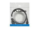 Lanberg CA-C13E-10CC-0018-BK el-ledning Sort 1,8 m C13 forbinder C14 forbinder