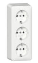 GIRA 478913 stikkontakt Schuko Hvid