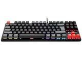 Tracer Blade 87 tastatur Spil USB QWERTY Engelsk Sort, Grå, Rød