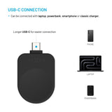 FIXED FIXDW-SAP-BK oplader til mobil enhed SmartWatch Sort USB Trådløs opladning Indendørs