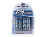 Ansmann Blister 4 X Accu, AA, 2700mAh AA / HR6 Nikkel-Metalhydrid (NiMH)