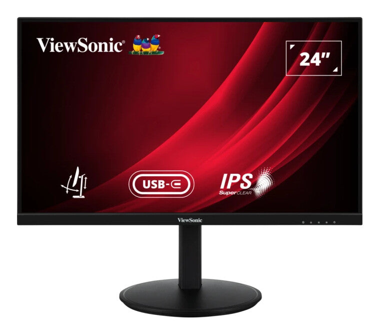 Viewsonic VG Series VG2409-MHDU-2 computerskærm 60,5 cm (23.8") 1920 x 1080 pixel Fuld HD LED Sort