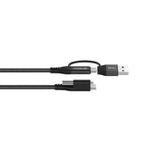 Vivolink PROUSBCMM1.5ADP USB-kabel USB 3.2 Gen 2 (3.1 Gen 2) 1,5 m USB C USB A/USB C Sort