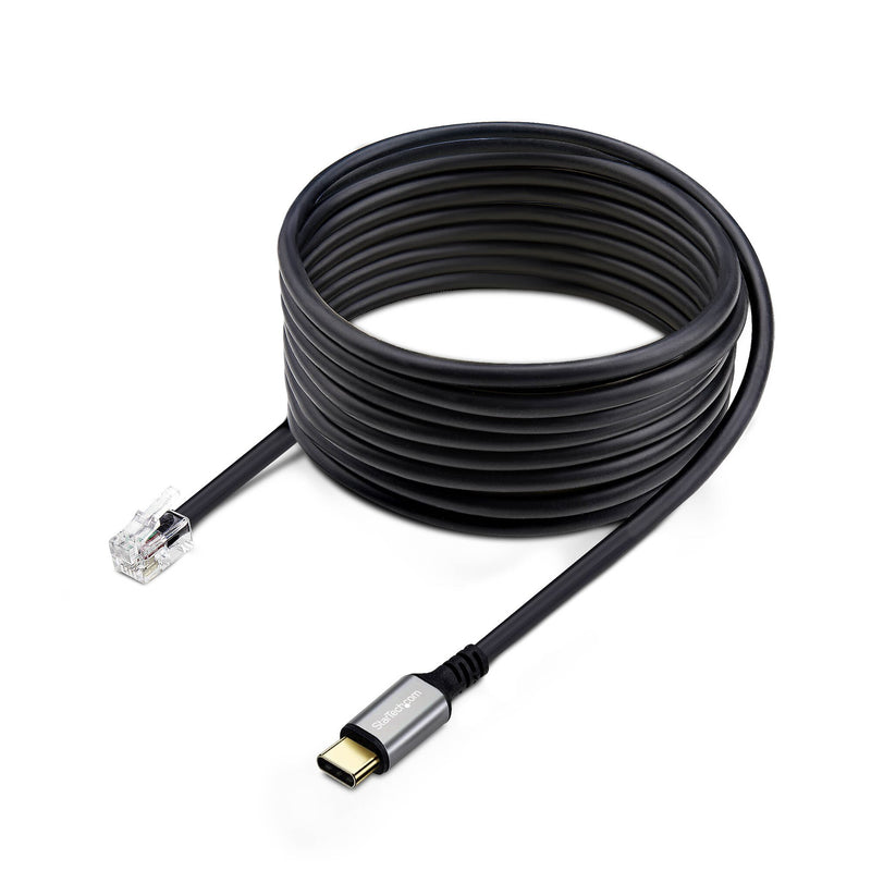 StarTech.com UR9-HEADSET-ADAPTER kabel kønsskifter USB-C RJ-9 Sort