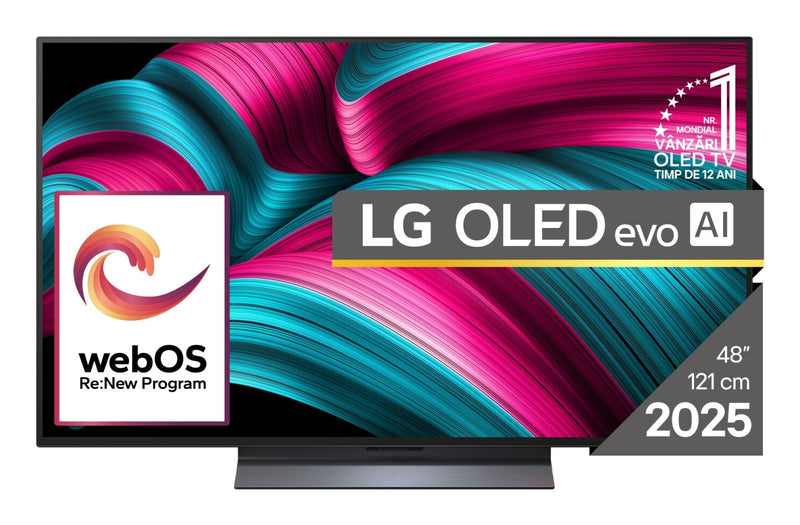 LG OLED evo AI OLED48C51LA TV 121,9 cm (48") 4K Ultra HD Smart TV Wi-Fi Sort