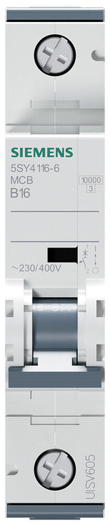 Siemens 5SY41166 kredsløbsafbryder Miniature strømafbryder Type B 1