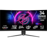 MSI MPG 346CQRF X24 computerskærm 86,4 cm (34") 3440 x 1440 pixel UltraWide Quad HD Sort