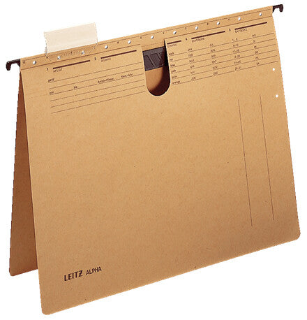 Leitz Alpha hængemappe Pap, Polypropylen (PP) A4 Brun