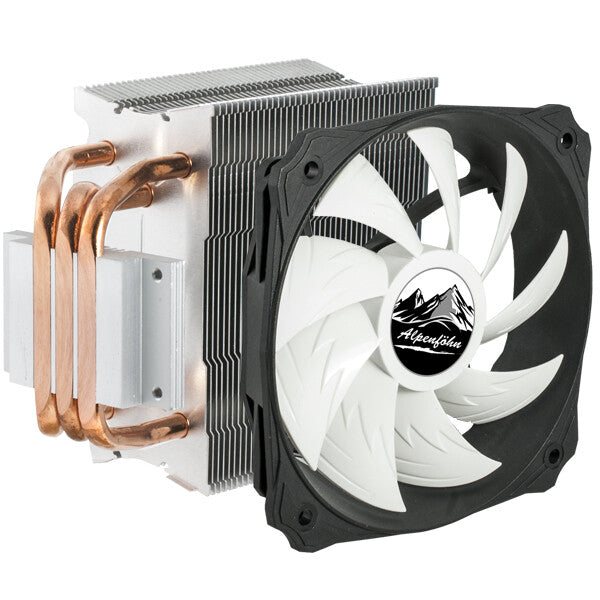 EKL Alpenföhn BEN NEVIS Processor Køler 12 cm Sort, Hvid