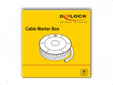 DeLOCK 18354 kabelmarkering Gul Plast 500 stk