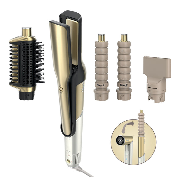 Shark Glam Straight & Waves multistyler Airflow Guld 1400 W 2,44 m