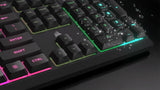 Corsair K55 CORE RGB tastatur Spil USB QWERTZ Tysk Sort