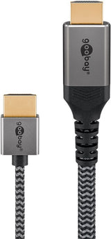 Goobay 75758 HDMI-kabel 2 m HDMI Type A (Standard) Grå