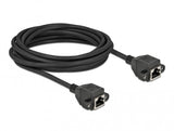 DeLOCK 87012 netværkskabel Sort 5 m Cat6a S/FTP (S-STP)