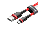 Baseus Cafule USB-kabel USB 2.0 2 m USB A USB C 0,48 Gbit/sek. Rød
