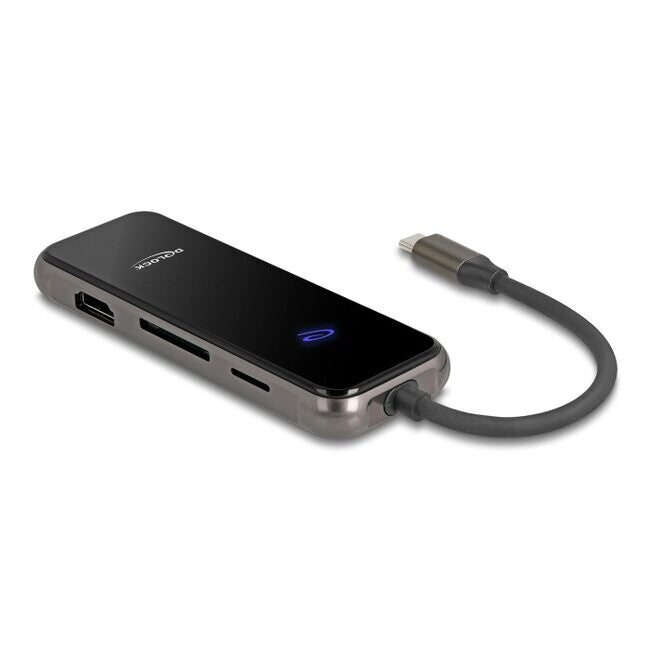 DeLOCK 92001 dockingstation Ledningsført USB 3.2 Gen 1 (3.1 Gen 1) Type-C Anthracit