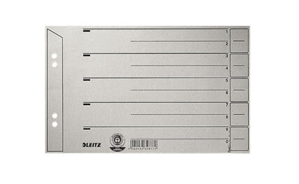Leitz 16560085 opdeler Pap Grå 1 stk
