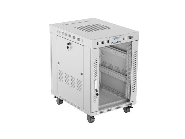 Lanberg FF01-6815-12SL stativ 15U Fritstående reol Grå