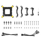 Azza HEX 240 Computerkabinet Alt-i-en væskekøler 12 cm Sort 1 stk