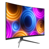 LC-Power LC-M27QC computerskærm 68,6 cm (27") 2560 x 1440 pixel Quad HD LCD Sort, Rød