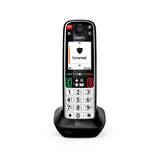 Gigaset EASY 500HX Analog/DECT-telefon Nummervisning Sort, Sølv