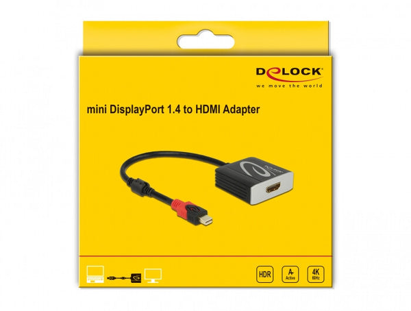 DeLOCK 65302 videokabel adapter 0,2 m Mini DisplayPort HDMI Grå