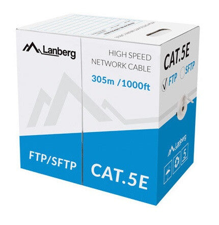 Lanberg LCS5-11CU-0305-S netværkskabel Grå 305 m Cat5e S/FTP (S-STP)