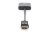Digitus AK-340401-001-S videokabel adapter 0,15 m DisplayPort DVI-I Sort