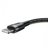 Baseus CALKLF-AG1 Lightning kabel 0,5 m Grå, Sort