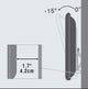 Vivolink VLMW4065T tv-beslag 165,1 cm (65") Sort