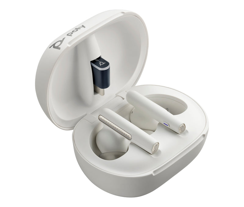 HP Poly Poly Voyager Free 60/60+ earbuds, hvid (2 stk.)